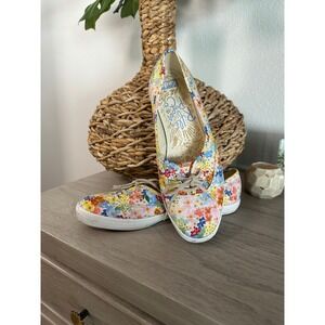 Keds Rifle Paper Co Floral Print Lace Up Sneakers Women's Shoes